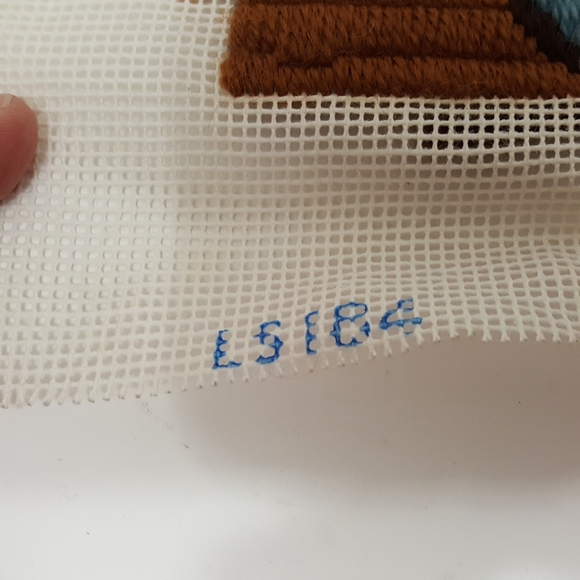 Finished Complete Needle Point Southwest Aztec - Picture 7 of 8